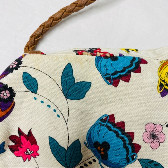 Blanco crossbody small tan floral bag ladies. - Picture 5 of 11